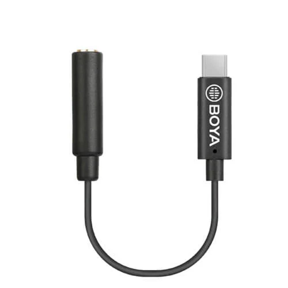 BOYA BY-K4 Audio Adapter - USB-C to 3.5mm Minijack - Black