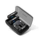 BOYA BOYALINK Wireless Microphone Set with Lightning / USB-C / 3.5mm Mini Jack - Black