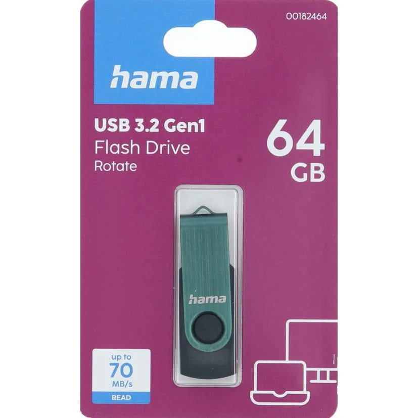HAMA Rotatable USB Stick 3.2 - 64GB