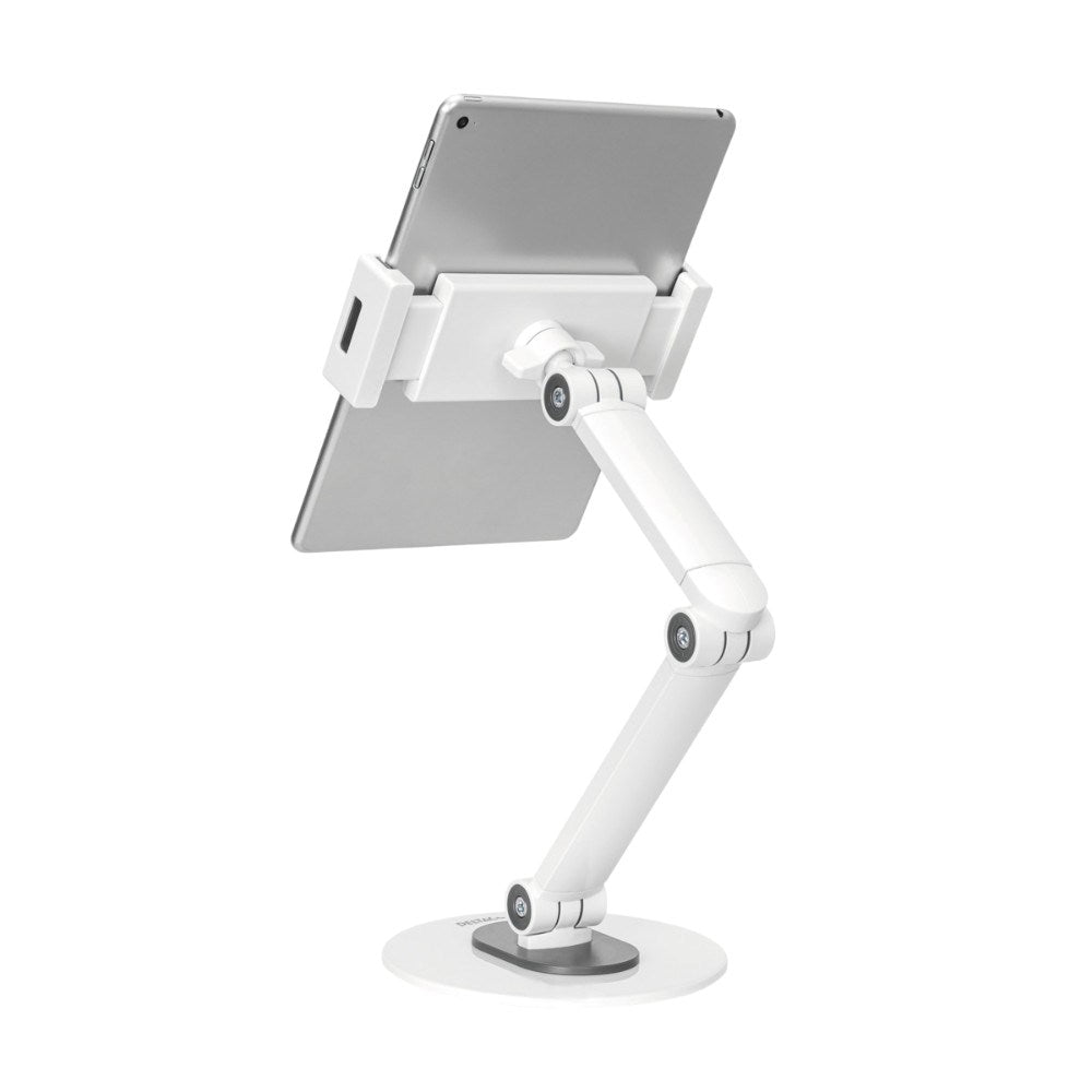 Deltaco Universal Tablet / Mobile Holder for Table - Dimensions: 4.7 - 12.9" - White