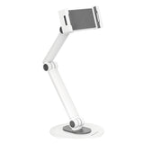 Deltaco Universal Tablet / Mobile Holder for Table - Dimensions: 4.7 - 12.9" - White
