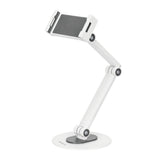 Deltaco Universal Tablet / Mobile Holder for Table - Dimensions: 4.7 - 12.9" - White