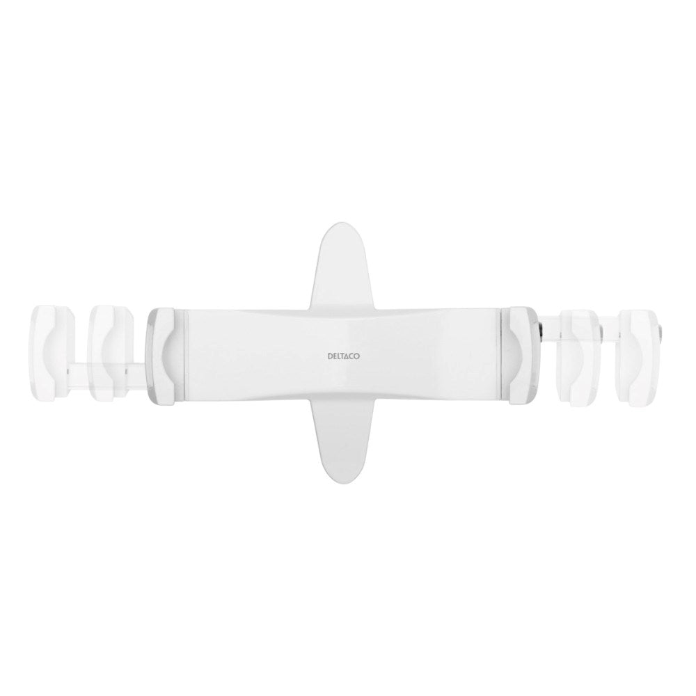 Deltaco Lockable Adapter Clamp for Tablet - Size: 7.9 - 12.5" - White
