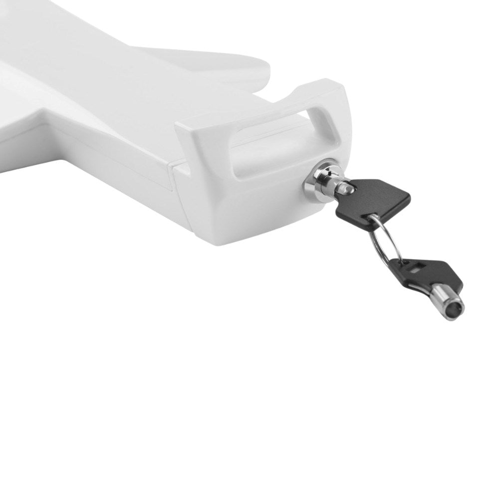 Deltaco Lockable Adapter Clamp for Tablet - Size: 7.9 - 12.5" - White