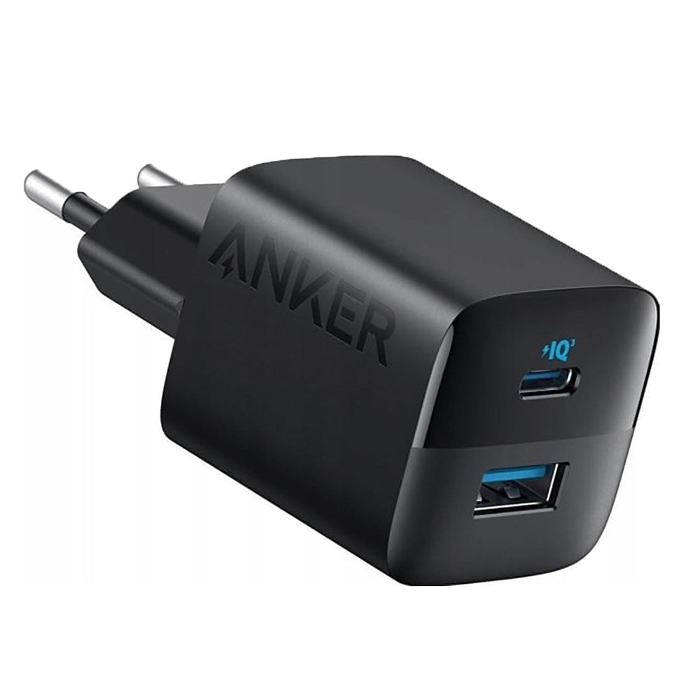 Anker 323 Wall Charger 33W with USB-A & USB-C - Black