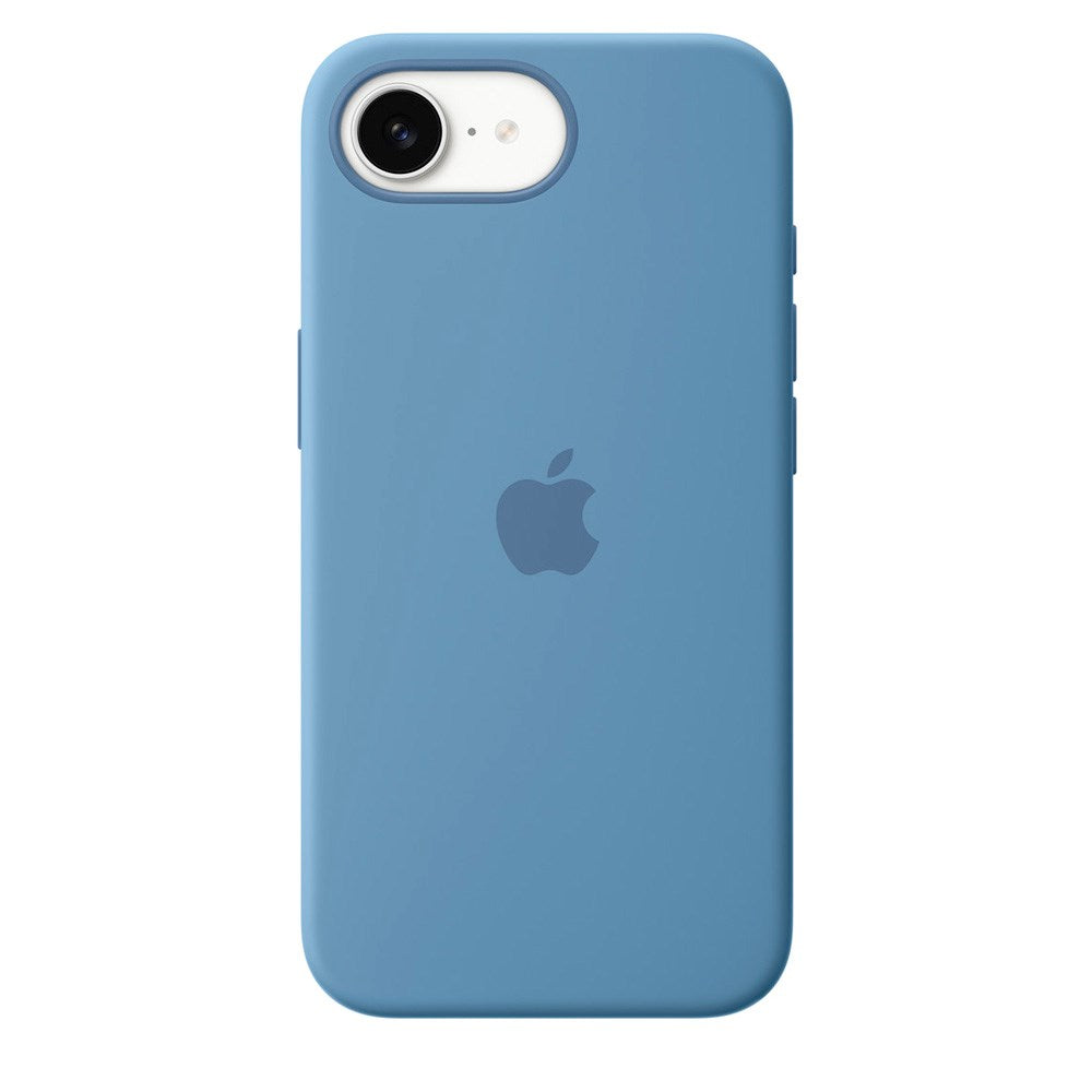 Original Apple iPhone 16e Silicone Case - Winter Blue (MD3Q4ZM/A)