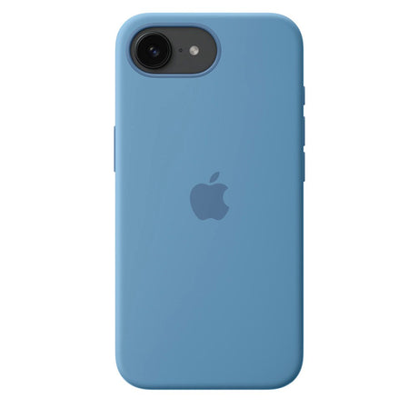 Original Apple iPhone 16e Silicone Case - Winter Blue (MD3Q4ZM/A)