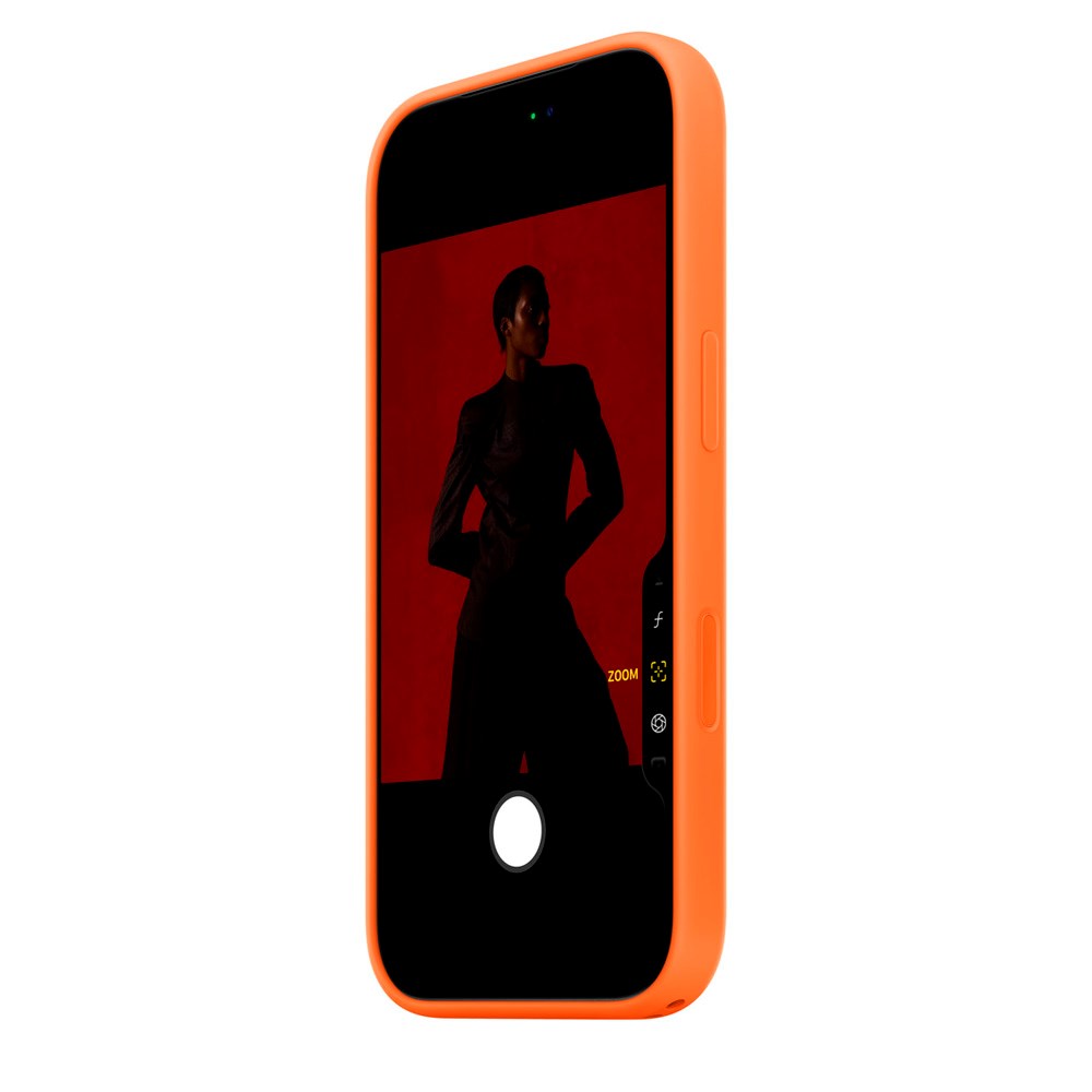 Original Apple iPhone 17 Pro Silicone Case - MagSafe Compatible - Orange (MGFE4ZM/A)