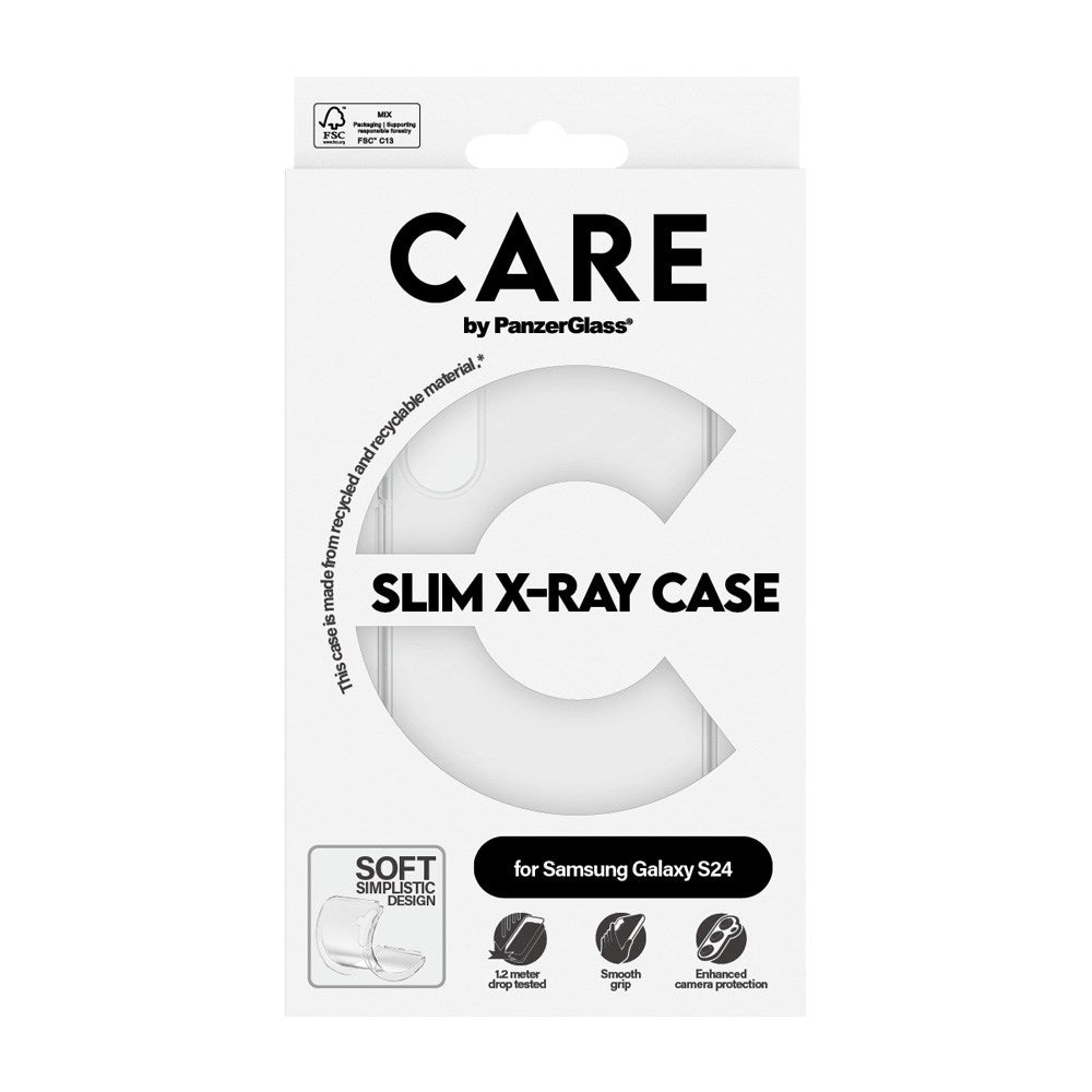 CARE by PanzerGlass Samsung Galaxy S24 FASHION X-Ray Soft Basic Case - Transparent