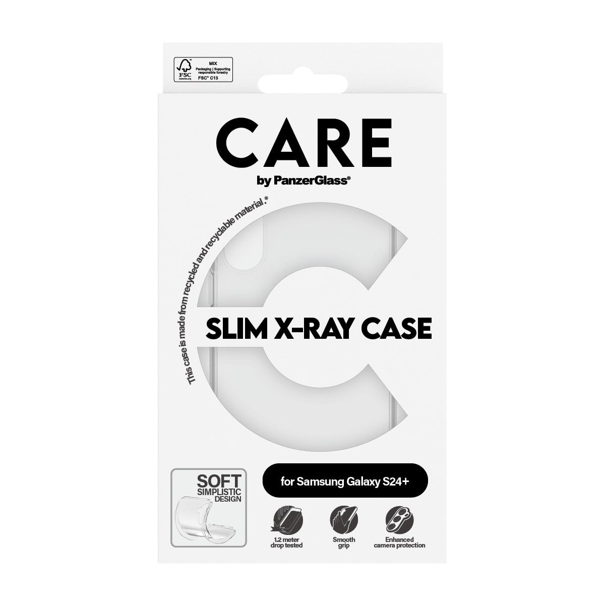 CARE by PanzerGlass Samsung Galaxy S24+ (Plus) FASHION X-Ray Soft Basic Case - Transparent