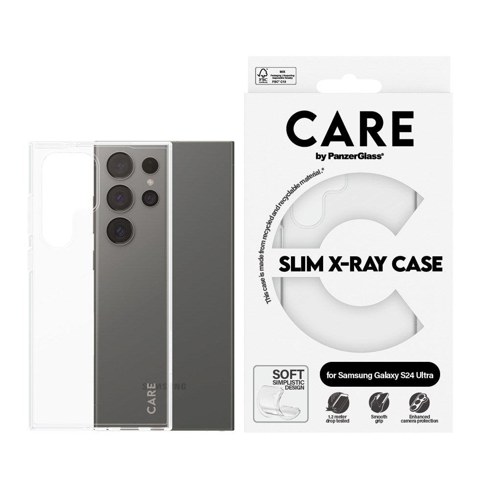 CARE by PanzerGlass Samsung Galaxy S24 Ultra FASHION X-Ray Soft Basic Case - Transparent