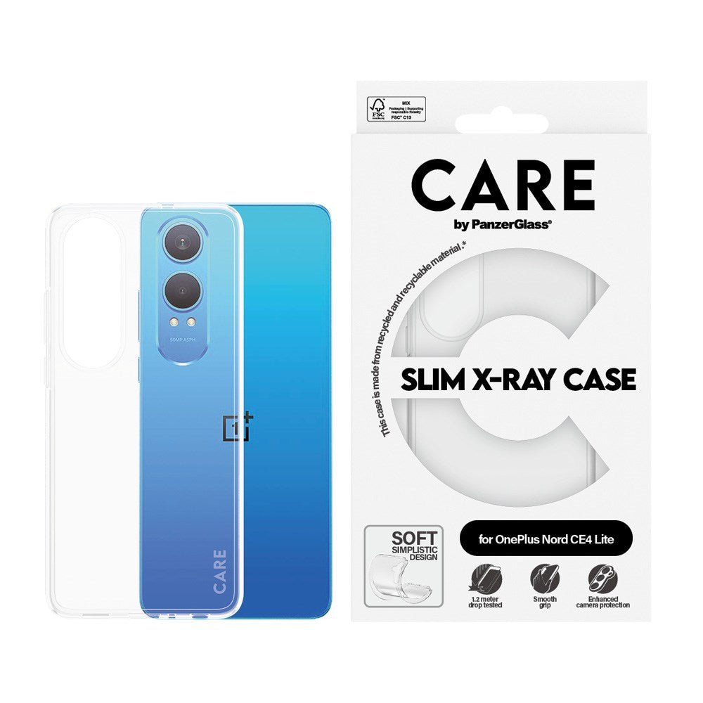 CARE by PanzerGlass OnePlus Nord CE4 Lite (5G) FASHION X-Ray Soft Basic Case - Transparent