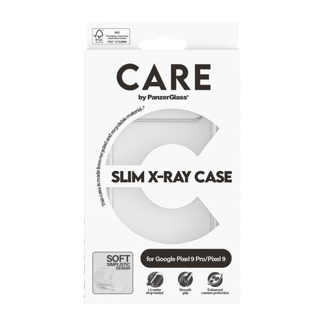 CARE by PanzerGlass Google Pixel 9 / 9 Pro FASHION X-Ray Soft Basic Case - Transparent