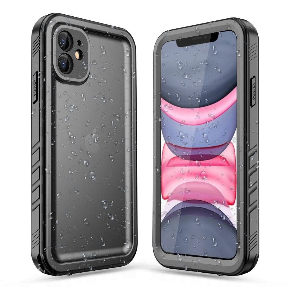 iPhone 11 Tech Protect Waterproof Case - Transparent / Black