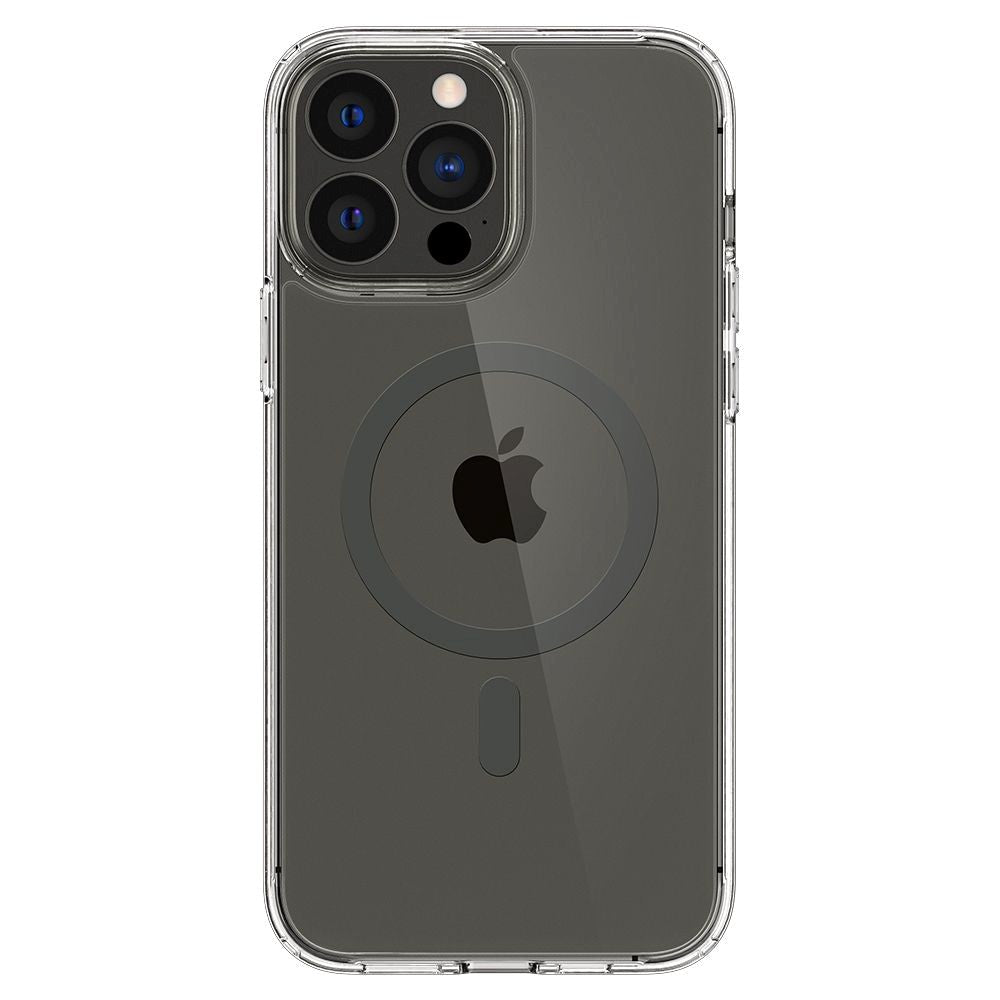 iPhone 13 Pro Max Spigen Ultra Hybrid Case - MagSafe Compatible - Transparent / Grey