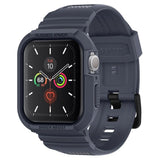 Apple Watch 4 / 5 / 6 / 7 / SE (44 / 45mm) Spigen Rugged Armor Pro Case - TPU Case - Charcoal Grey