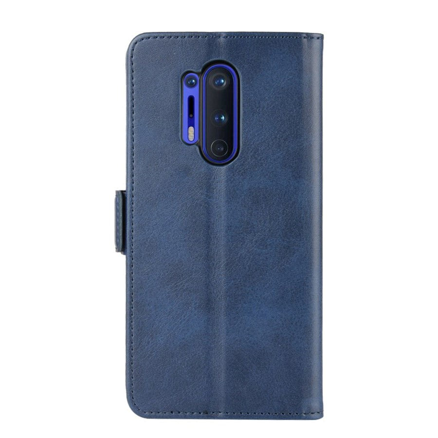 OnePlus 8 Pro Neutral Leather Wallet Case & Double Magnet - Blue