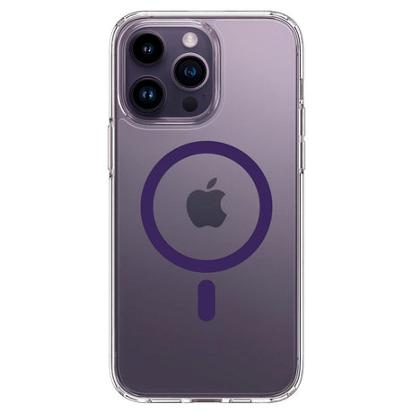 iPhone 14 Pro Spigen Ultra Hybrid Case - MagSafe Compatible - Transparent / Purple