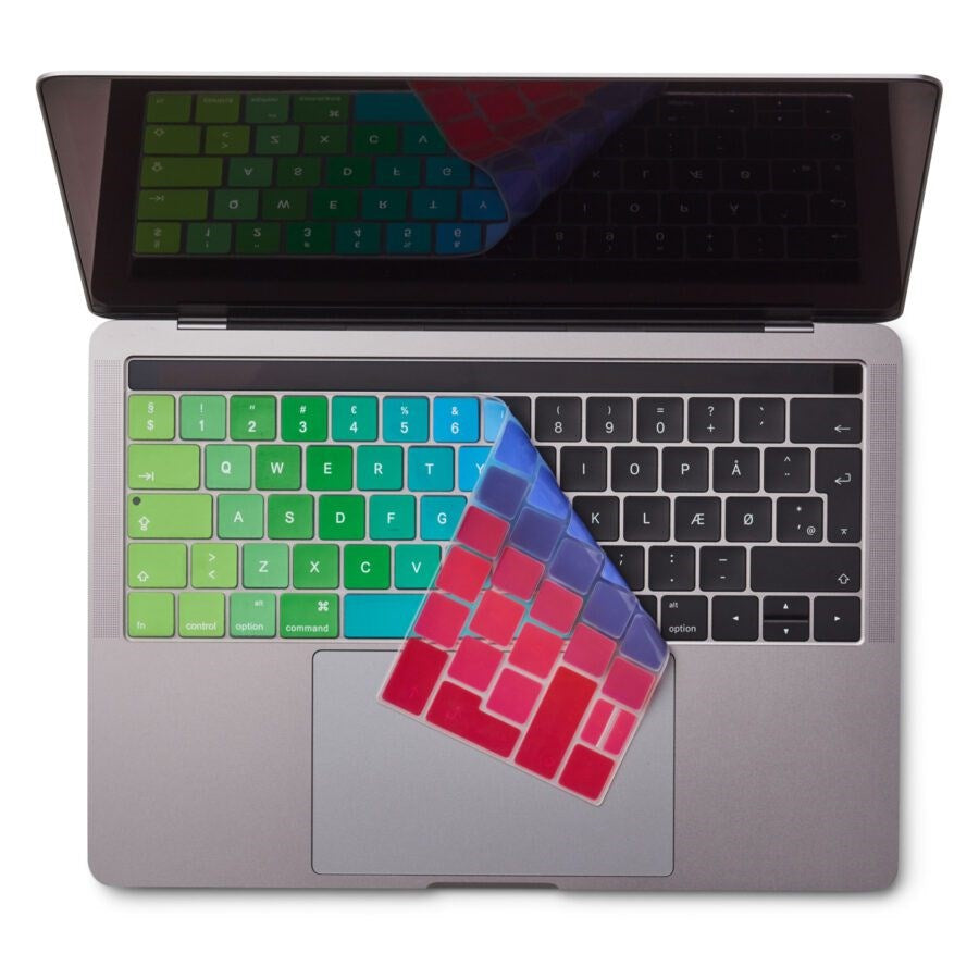 Philbert MacBook Pro Touch Bar 13" / 15" Keyboard Cover w. Nordic Layout - Rainbow