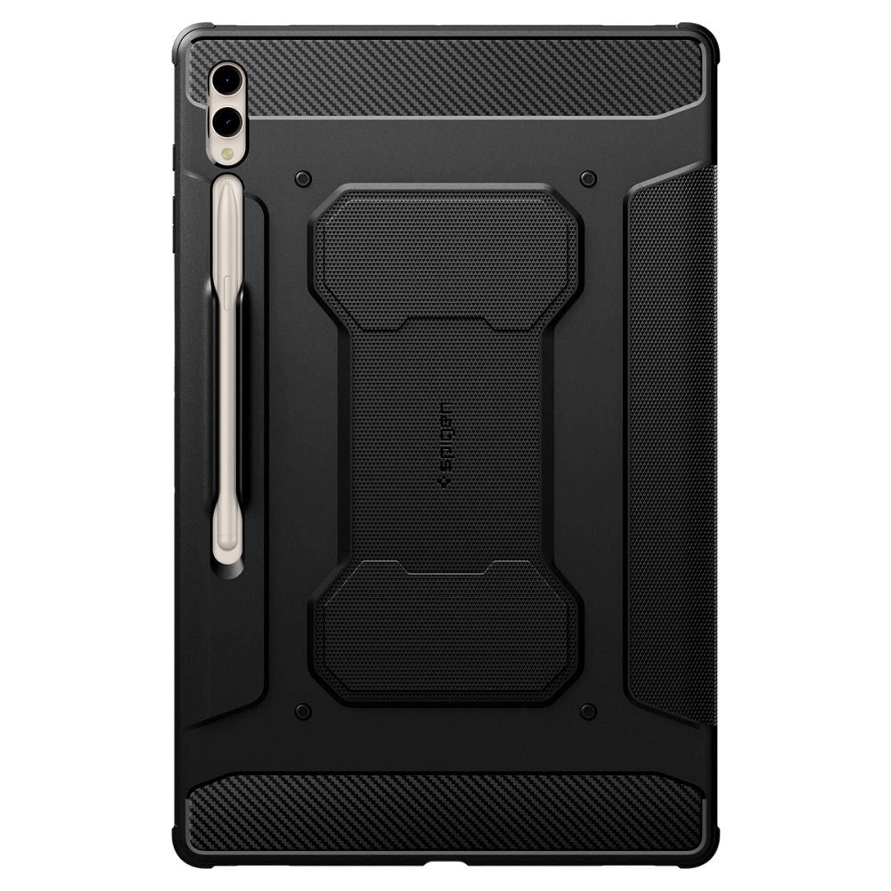 Samsung Galaxy Tab S10 Ultra / S9 Ultra / S8 Ultra Spigen Rugged Armor Pro Case w. S-Pen Holder - Black