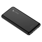 Lippa 10.5W w. USB-A Powerbank 10,000 mAh - Black