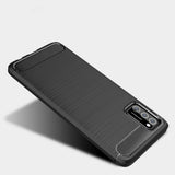 Samsung Galaxy A03s Tech-Protect Flexible Plastic Carbon Case - Black