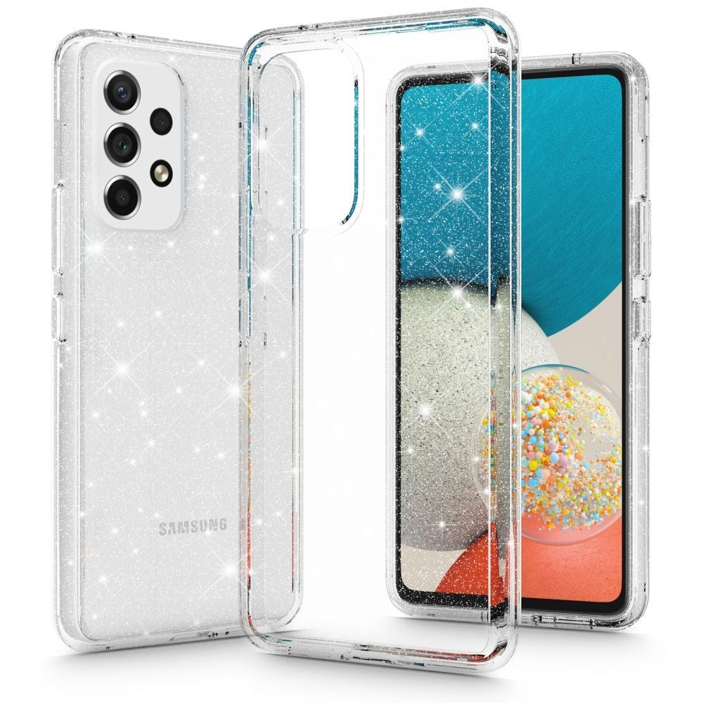 Samsung Galaxy A33 (5G) Hybrid Plastic Case Transparent - Transparent Glitter