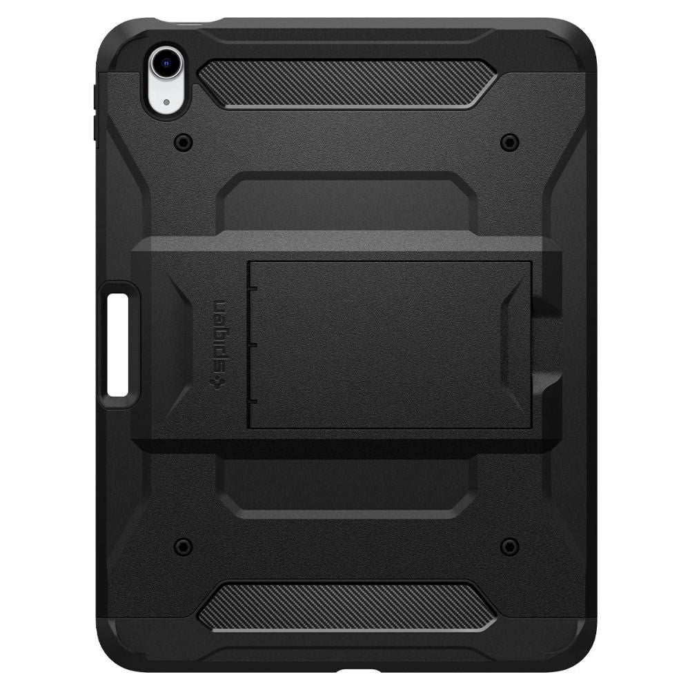 iPad 10.9" (2022) Spigen Tough Armor Pro Case w. Apple Pencil Holder & Kickstand - Black