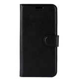 OnePlus 7 Pro Litchi Texture Leather Wallet Case Black