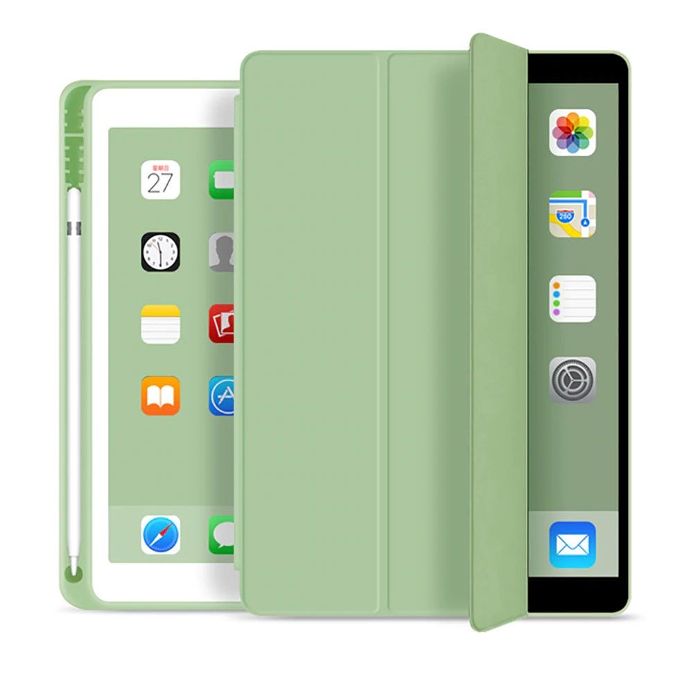 iPad 10.2" (2021 / 2020 / 2019) Tech-Protect SC Case w. Apple Pencil Holder - Cactus Green