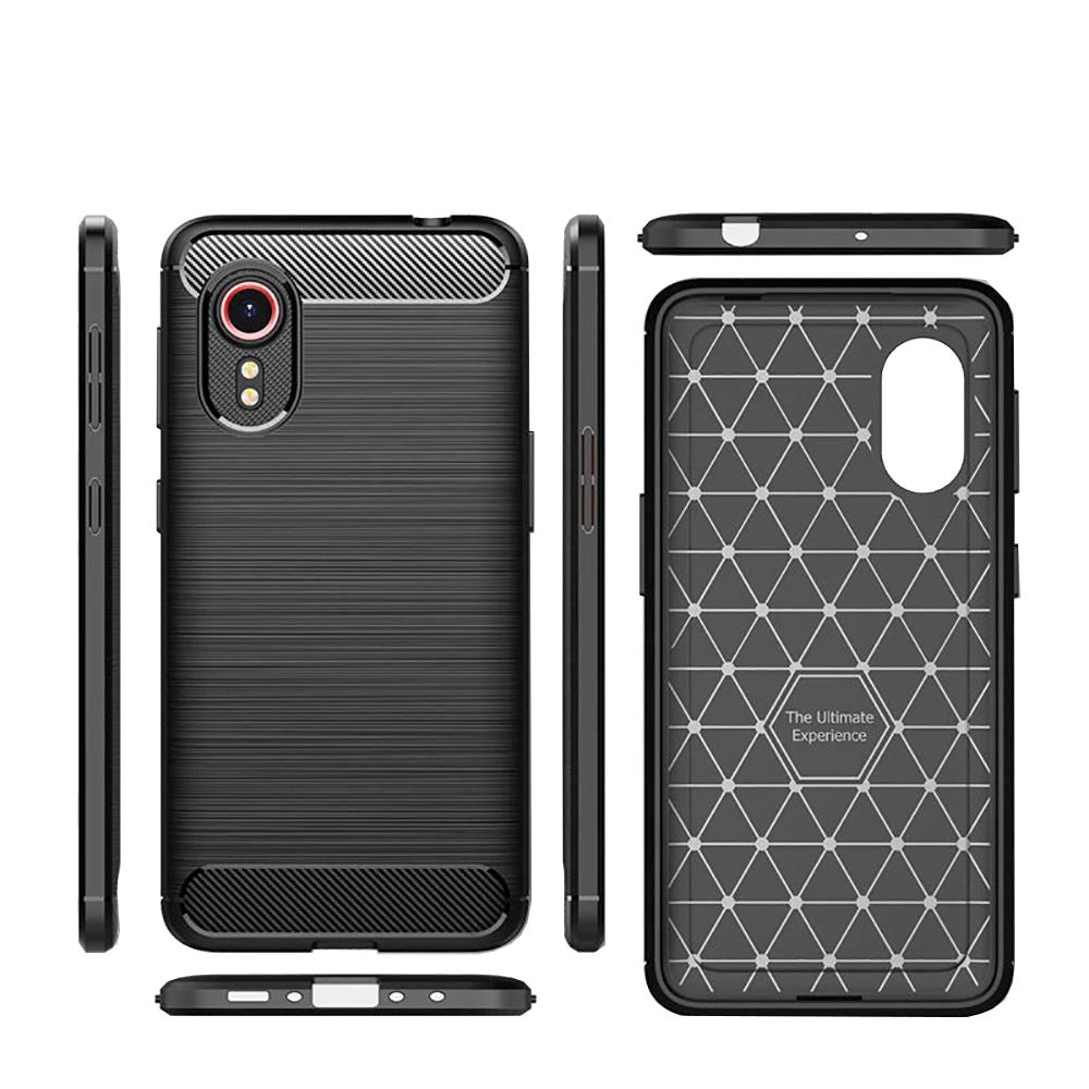 Samsung Galaxy XCover 5 Tech-Protect Flexible Plastic Carbon Case - Black