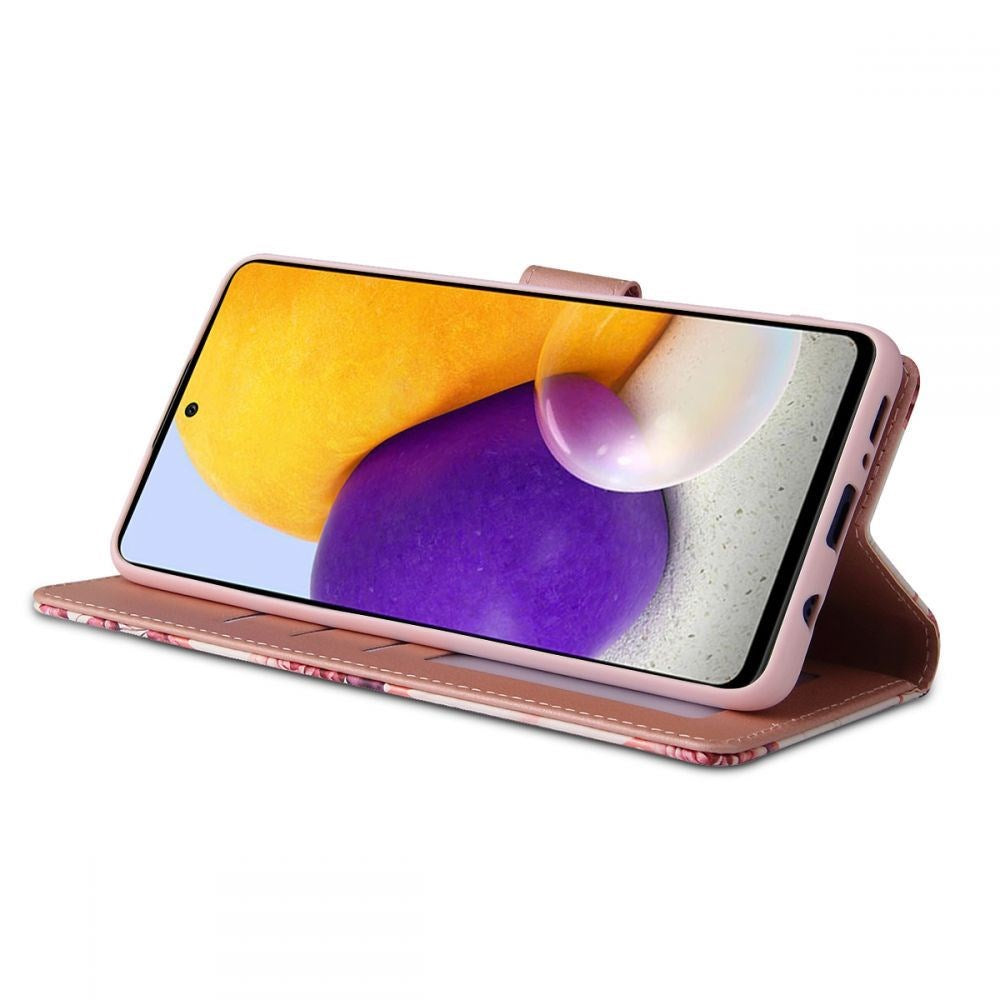 Samsung Galaxy A72 (4G/5G) Tech-Protect Marble Wallet Case - Pink