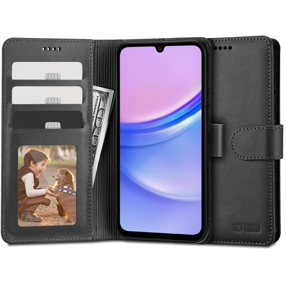 Samsung Galaxy A15 (5G) / A15 Tech-Protect Tech-Protect Wallet Case - Black