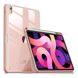 iPad Air (2022 / 2020) Infiland Crystal Case w. Apple Pencil Holder - Pink / Transparent