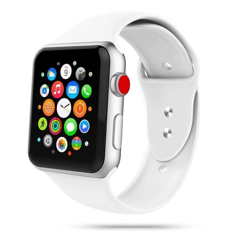 Apple Watch (42/44/SE/45/46/49mm) Tech-Protect Icon Band Silicone Strap - White