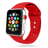 Apple Watch (42/44/SE/45/46/49mm) Tech-Protect Icon Band Silicone Strap - Red