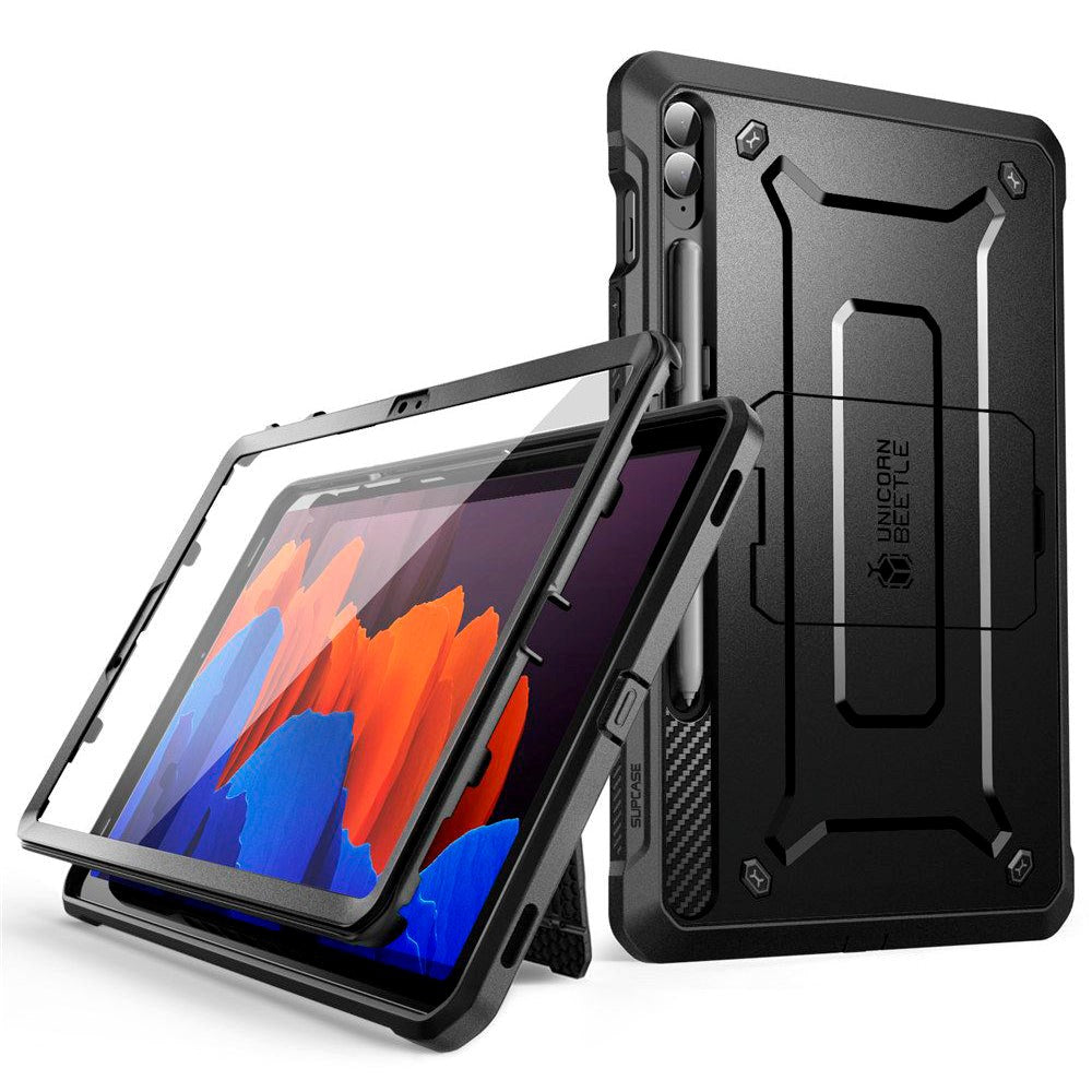 Samsung Galaxy Tab S9 FE+ (Plus) SupCase Beetle Unicorn Pro Case with Protective Film - Black