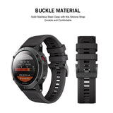 Universal Garmin 22mm QuickFit Tech-Protect Smooth Strap - Black