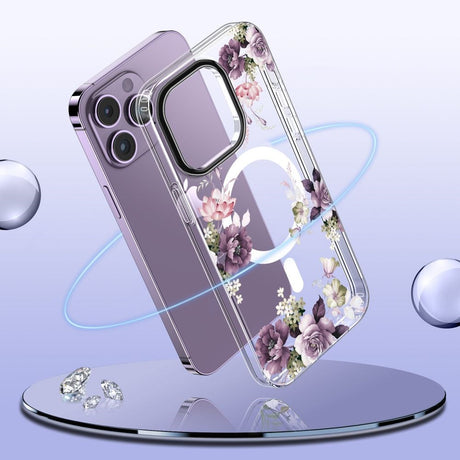 iPhone 15 Plus Tech-Protect MagMood Case  - MagSafe Compatible - Spring Floral