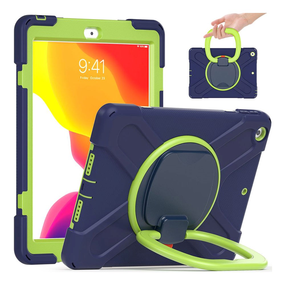 iPad 10.2" (2021 / 2020 / 2019) Tech-Protect X-Armor Kickstand Case - Blue / Green