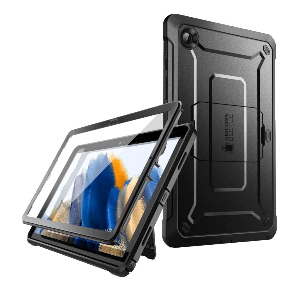 Samsung Galaxy Tab A8 10.5" (2021) Tough Case - SupCase Unicorn Beetle Pro Case w. Screen Protector - Black