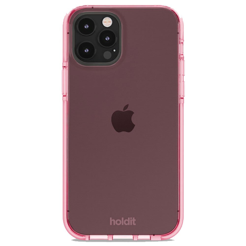 Holdit iPhone 12 / 12 Pro Seethru Case - Bright Pink