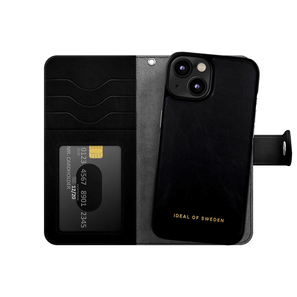 iDeal Of Sweden iPhone 14 / 13 Magnet Wallet+ Case - Black