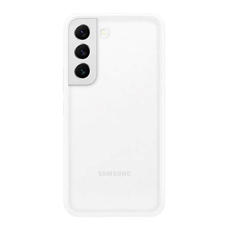 Original Samsung Galaxy S22+ (Plus) Frame Case w. Mirror - White (EF-MS906CWEGWW)