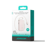 Joyroom JR-PR2 35W PowerBank with Retractable USB-C Cable & Built-in USB-C Cable - 10.000mAh - Pink