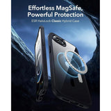 ESR iPhone 16e Classic Hybrid Case - MagSafe Compatible - Transparent / Black