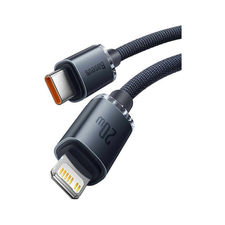 Baseus Crystal Cable USB-C for Lightning Cable PD 20W - 1.2m - Black