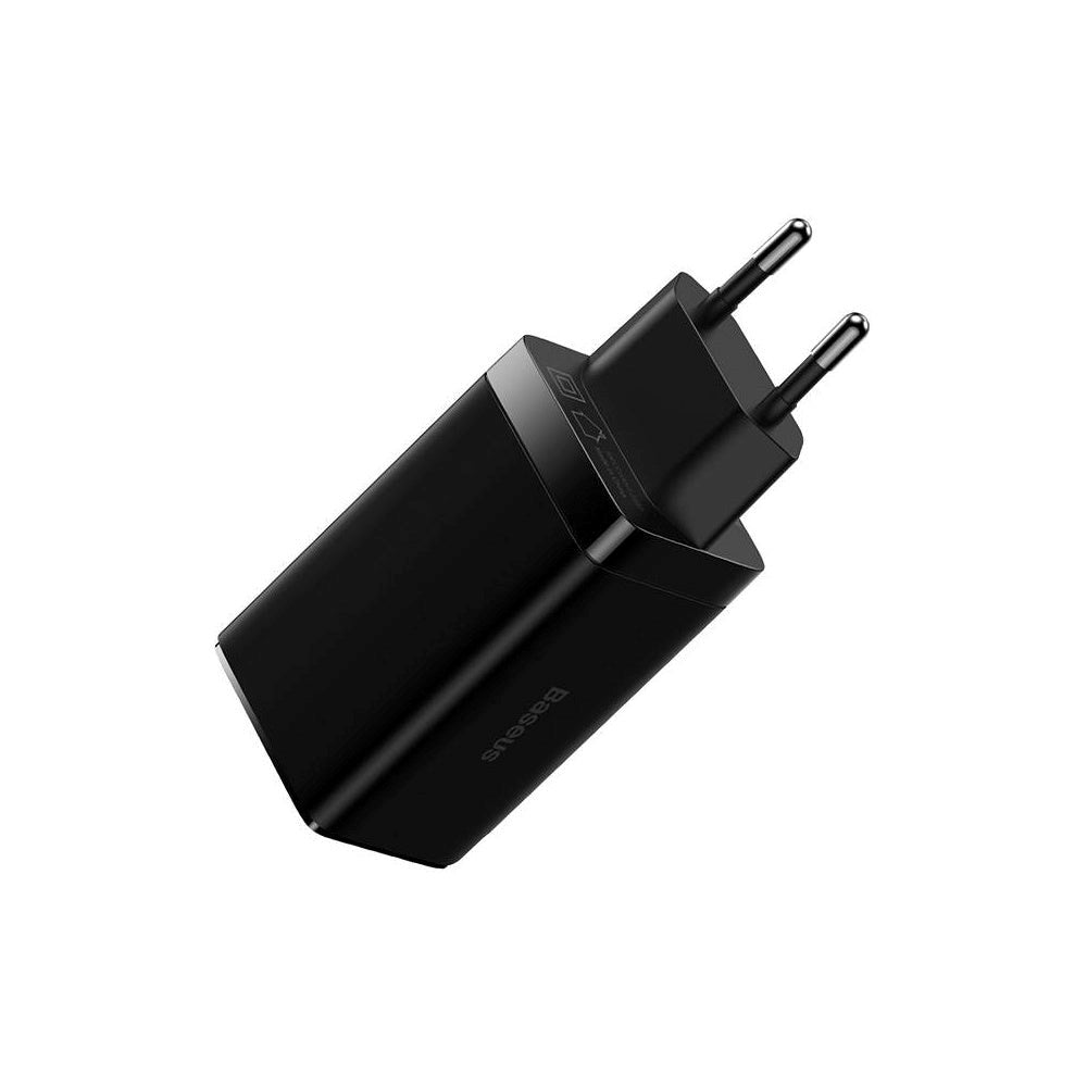 Baseus Wall Charger 65W GaN3 Pro 2x USB-C & 1x USB-A - Black