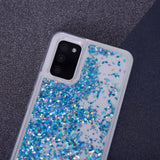 Samsung Galaxy S23 Transparent Glitter Case - Blue