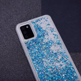 Samsung Galaxy S23 Transparent Glitter Case - Blue